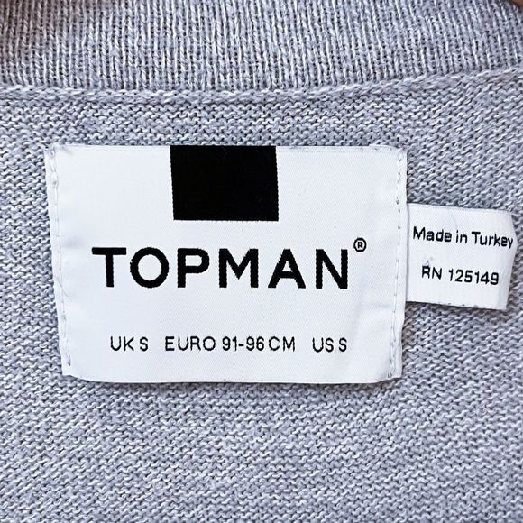 Topman - Oversized Boxy Sweater - Grey - Small - Picture 4 of 7